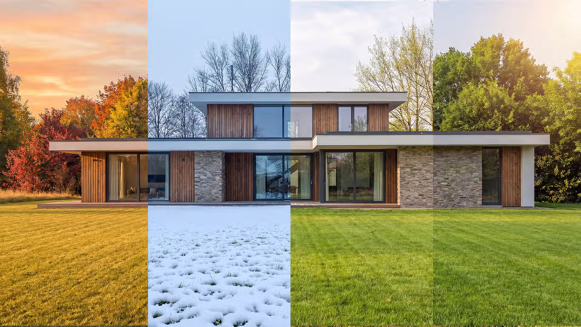 Ferestre ThermoNord instalate intr-o casa pasiva moderna